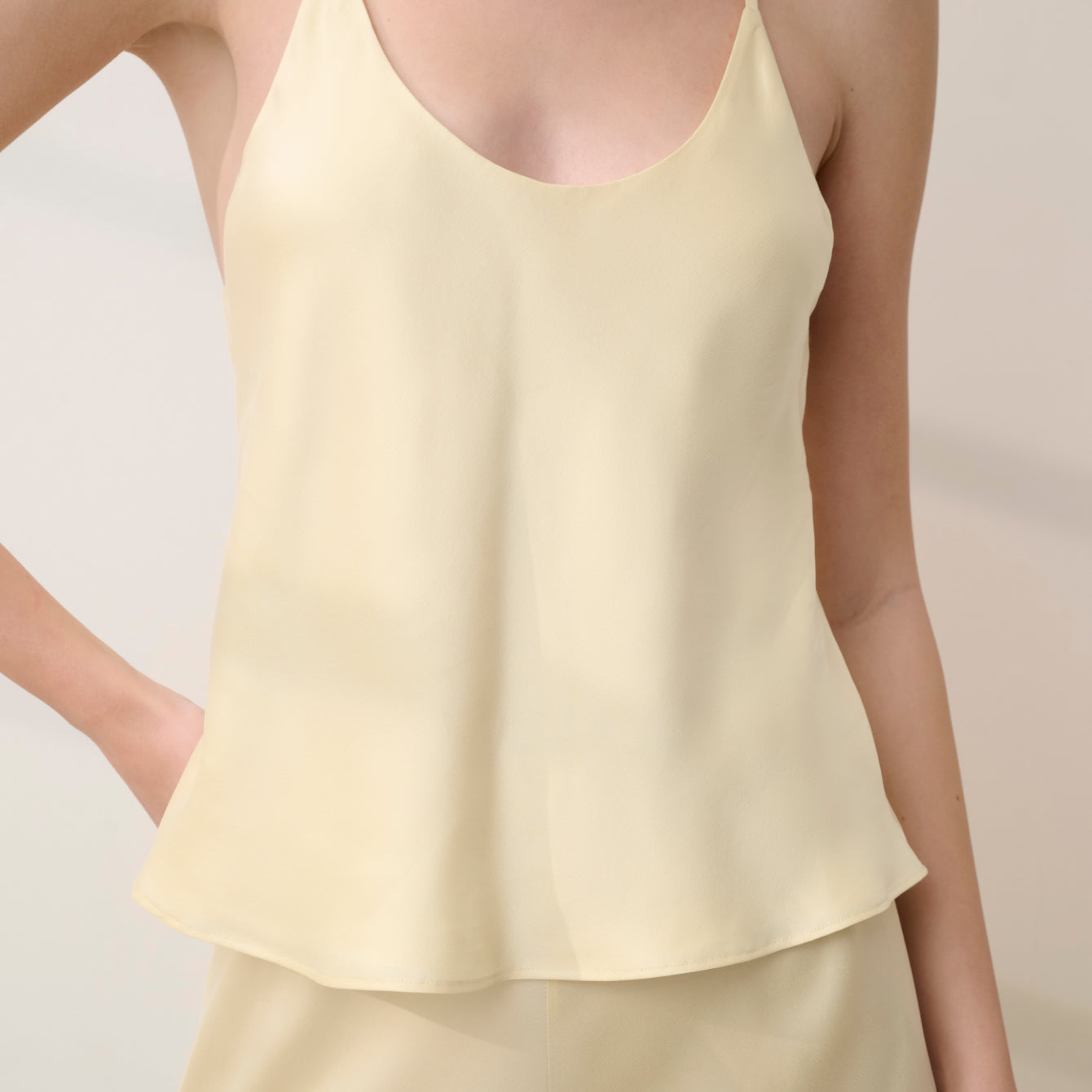 Washable Silk Bias Cami Pant Set - Image 3