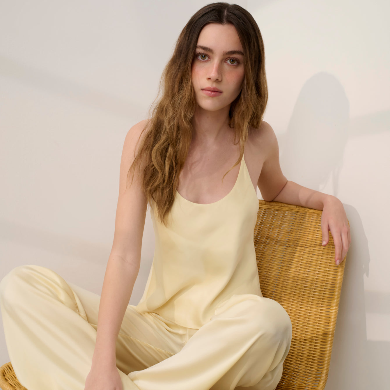 Washable Silk Bias Cami Pant Set - Image 5