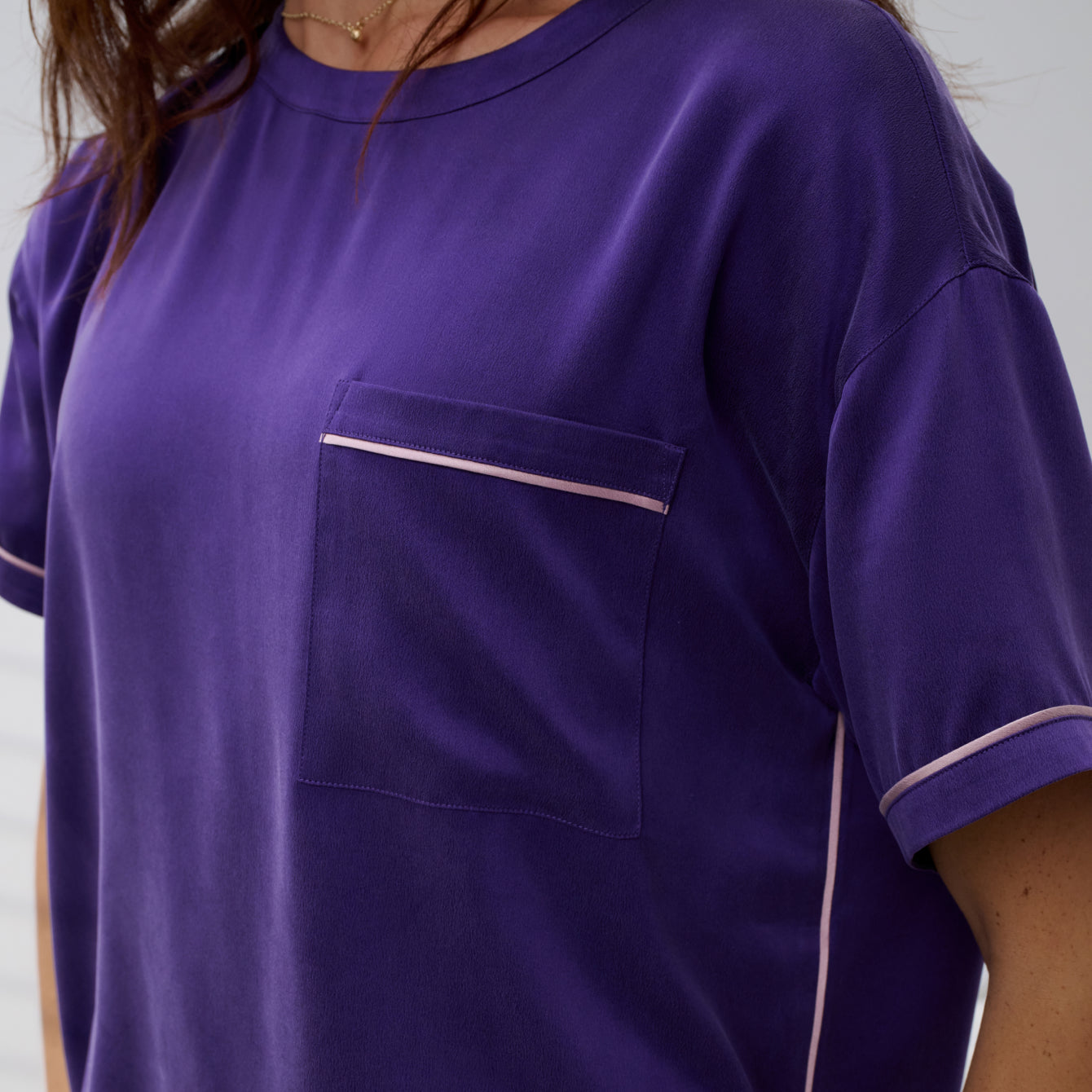 Washable Silk Tee Short Set - Image 5