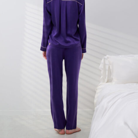 Washable Silk Long Sleeve Pant Set