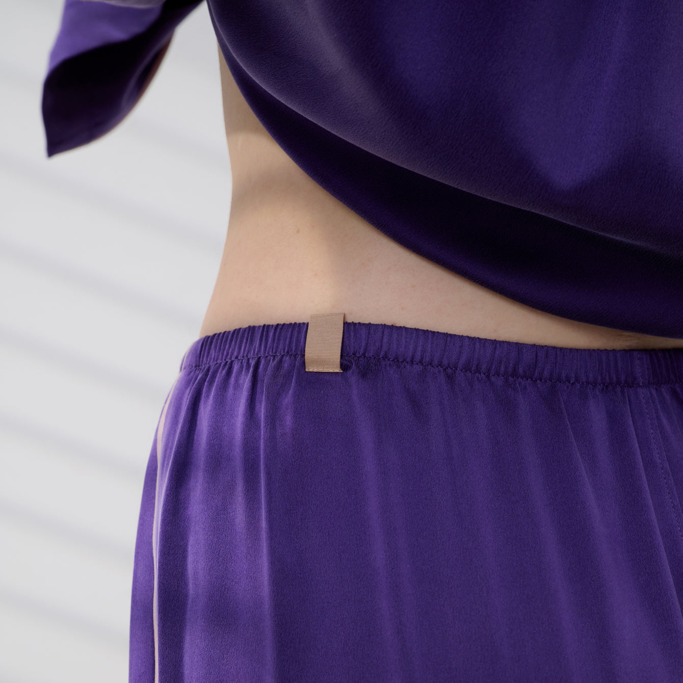 Washable Silk Long Sleeve Pant Set - Image 5