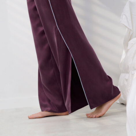 Washable Silk Tee Pant Set