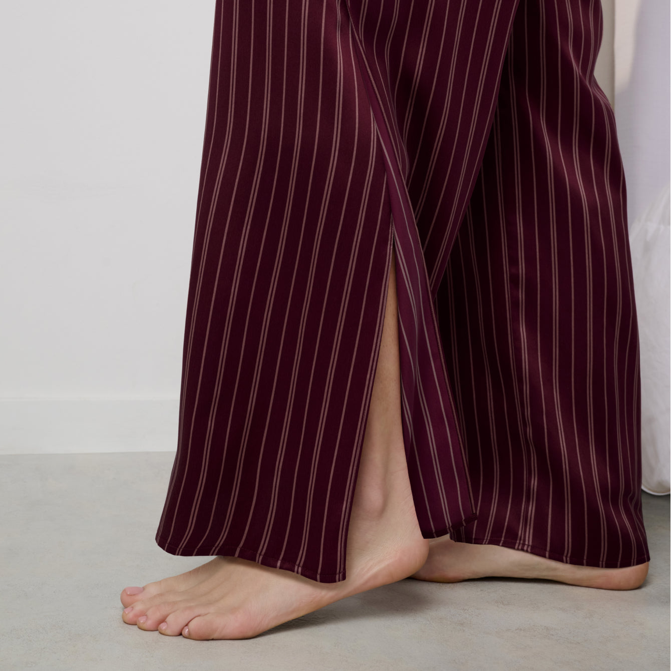 Washable Silk High Rise Pant Set - Image 4