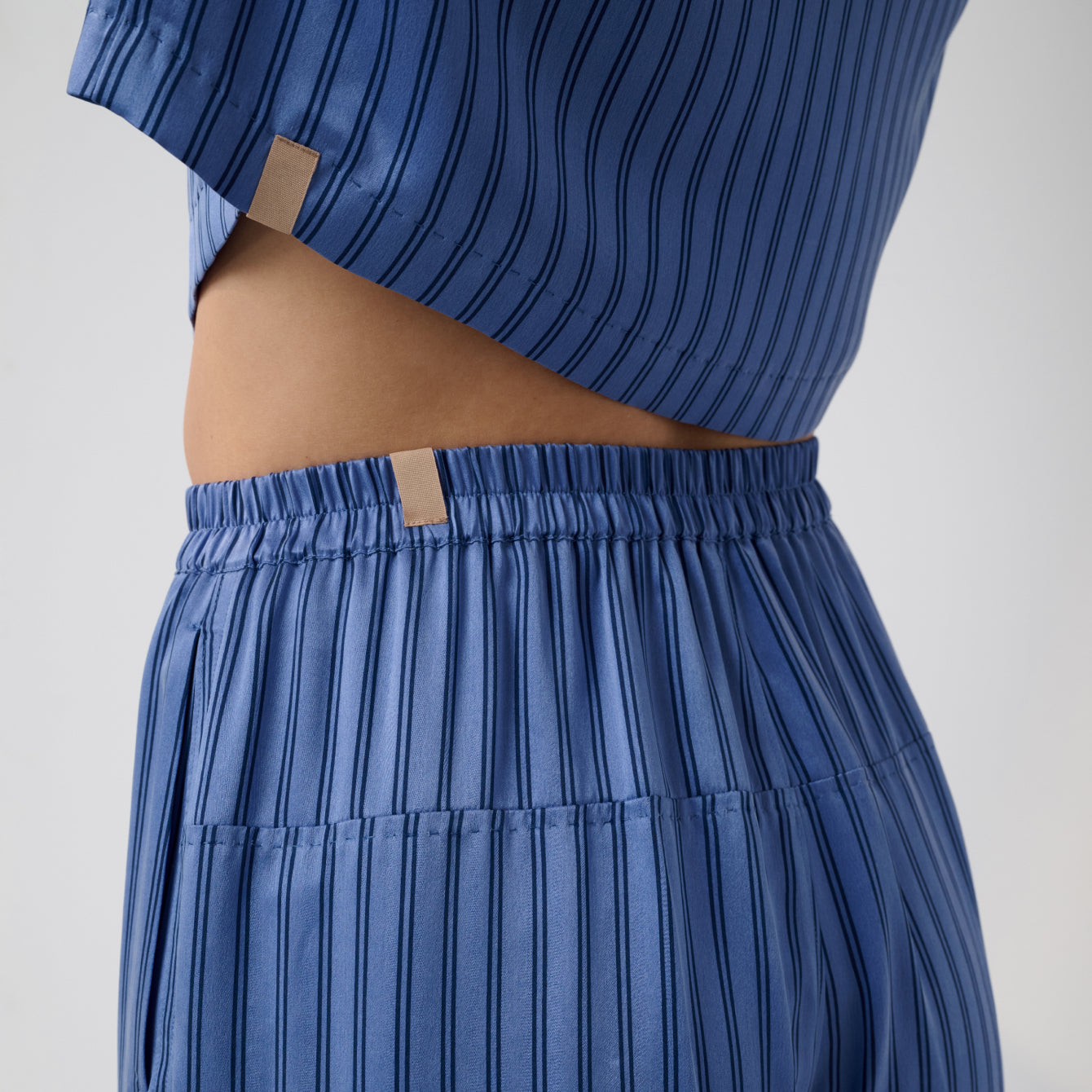 Washable Silk High Rise Pant Set - Image 3