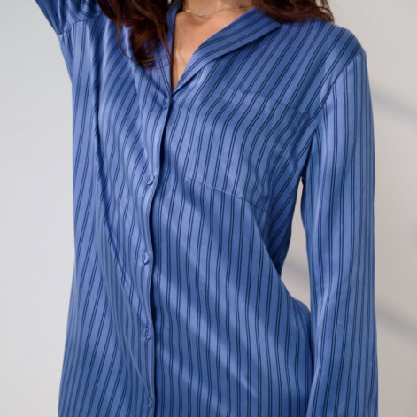 Washable Silk Sleep Shirt Dress