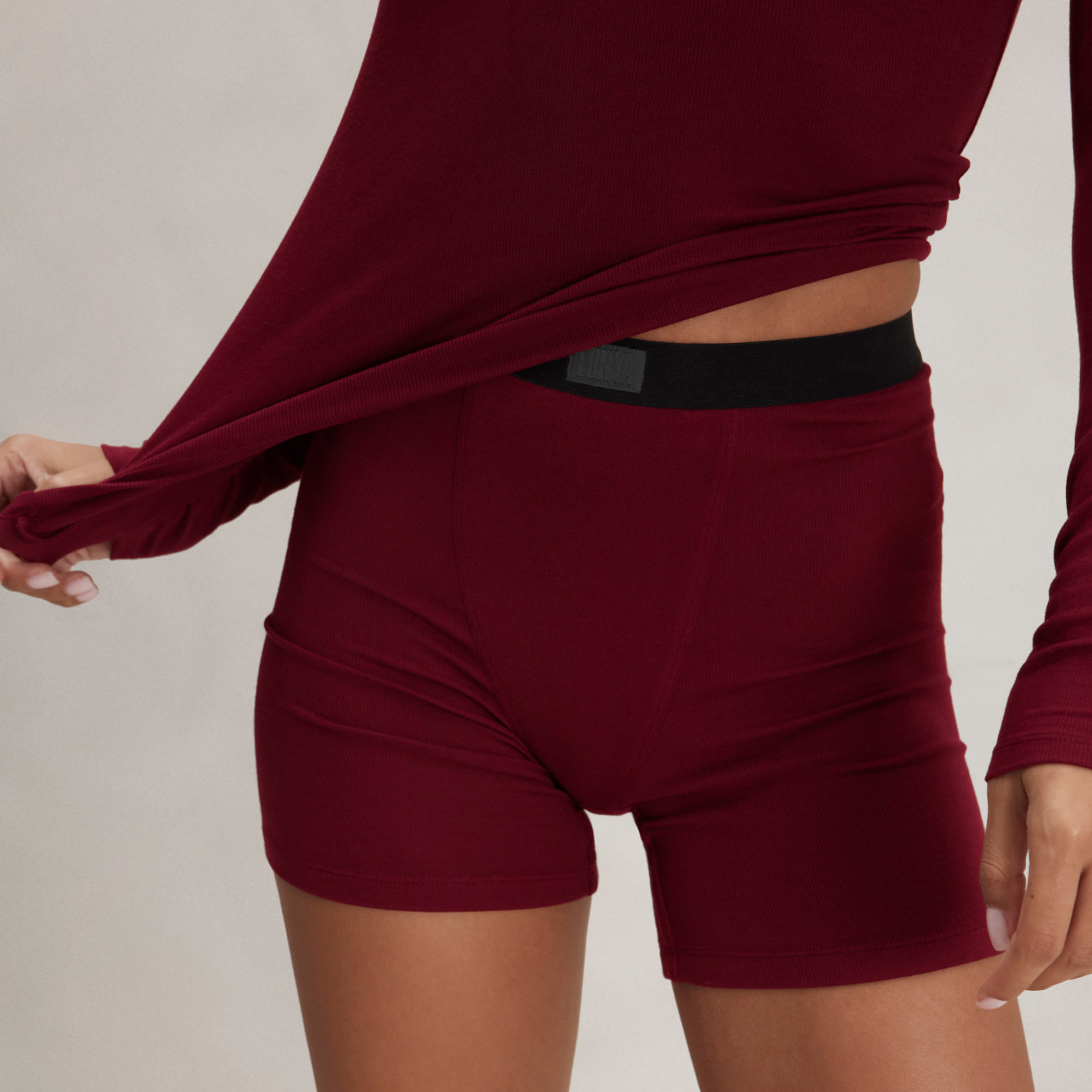 Soft Modal Rib Boyshort