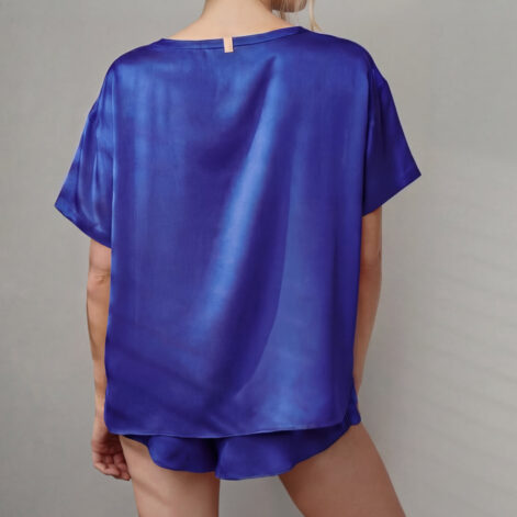 Washable Silk Tee Short Set