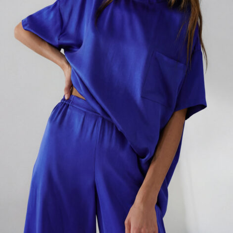 Washable Silk Tee Pant Set